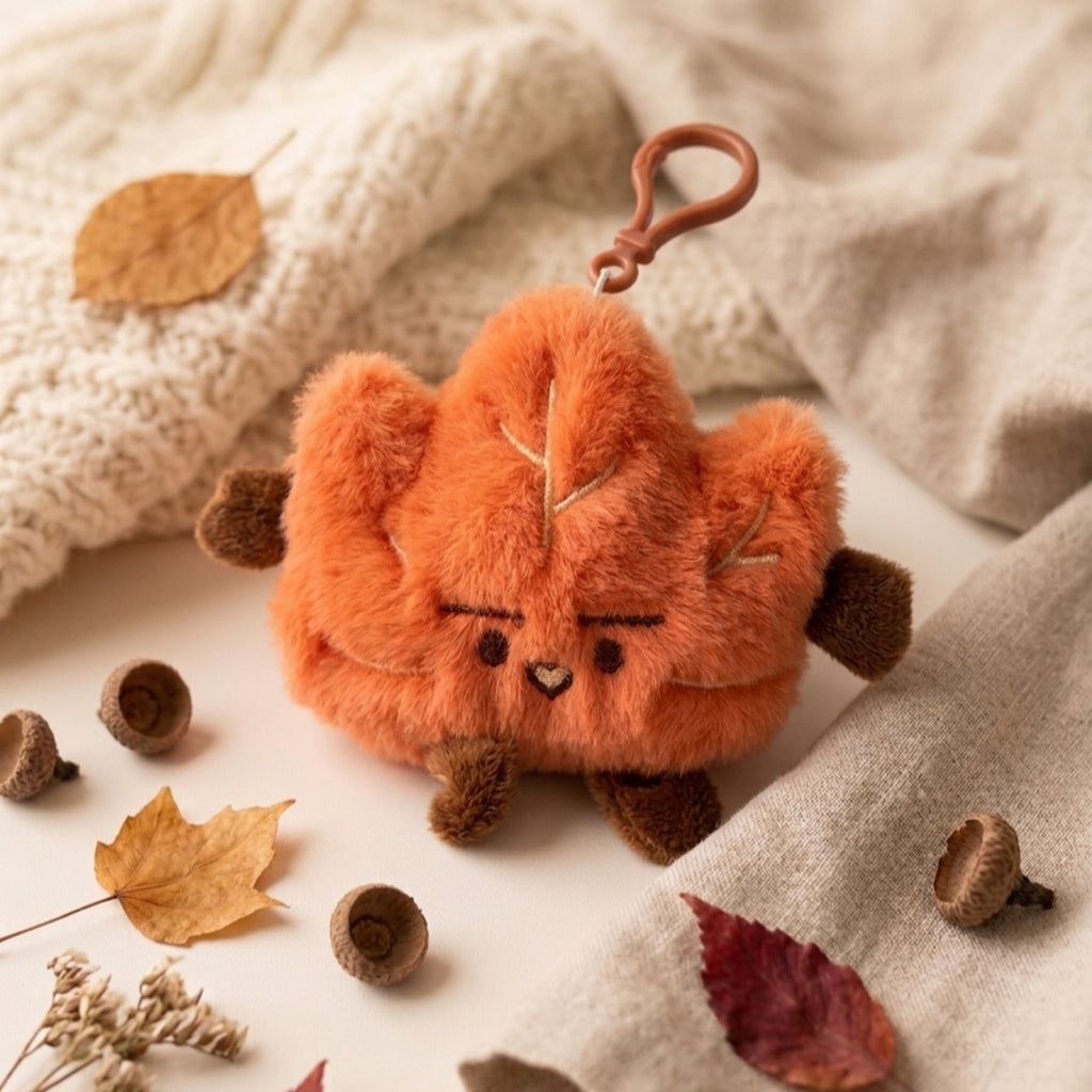 Plush Maple Leaf Bag Charm🍁