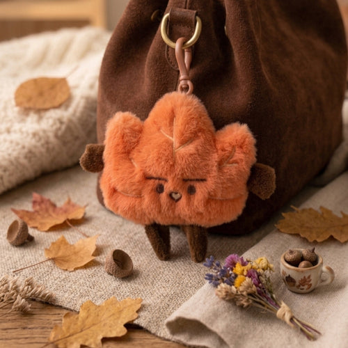 Plush Maple Leaf Bag Charm🍁
